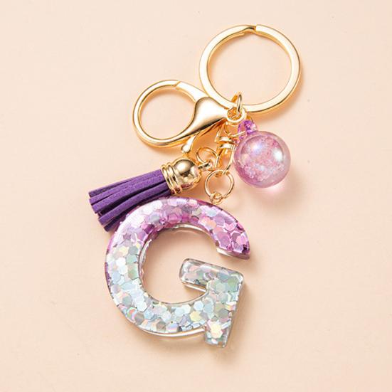 Брелок-подвеска с буквой и кисточкой, блестящие блестки в форме сердца, чашка с буквами, брелок-подвеска, брелок из смолы, аксессуар для кружки