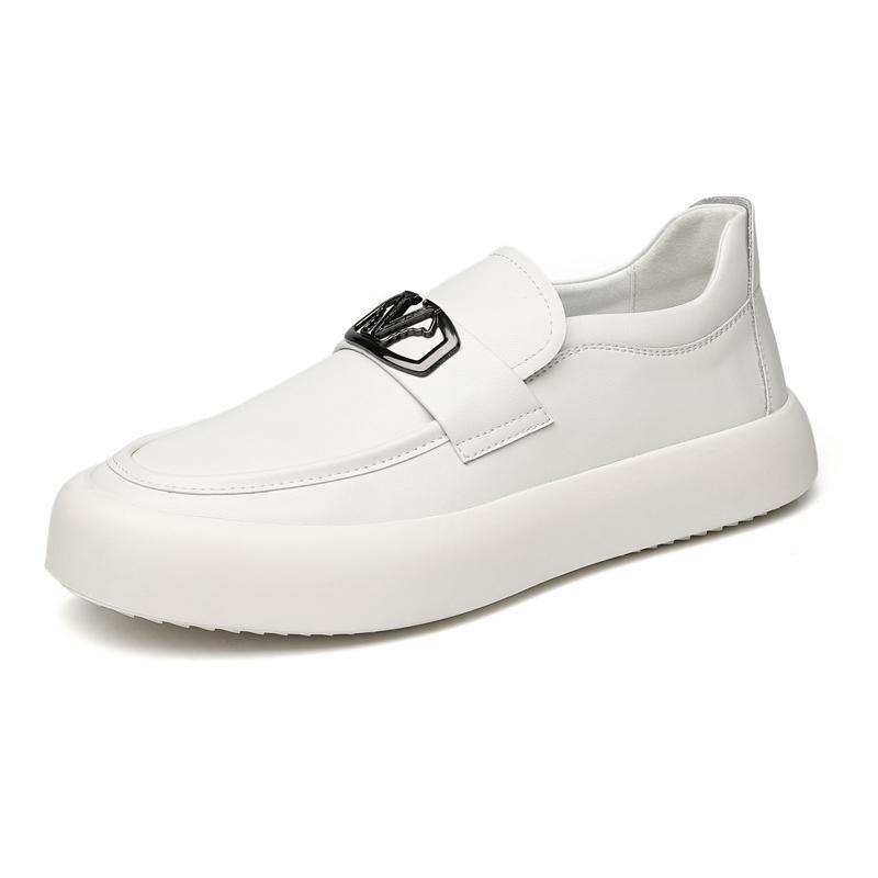 Мужская кожаная обувь, деловая повседневная обувь, мужская дышащая и легкая, мужская обувь с кожаным лицом в британском стиле