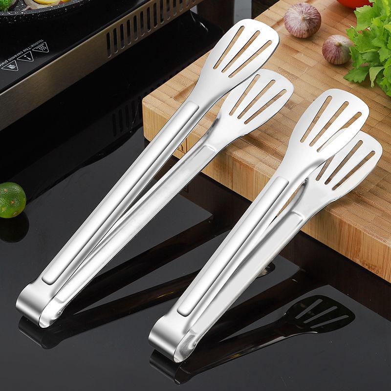 Щипцы для еды из нержавеющей стали, предотвращающие ожоги, для барбекю или хлеба