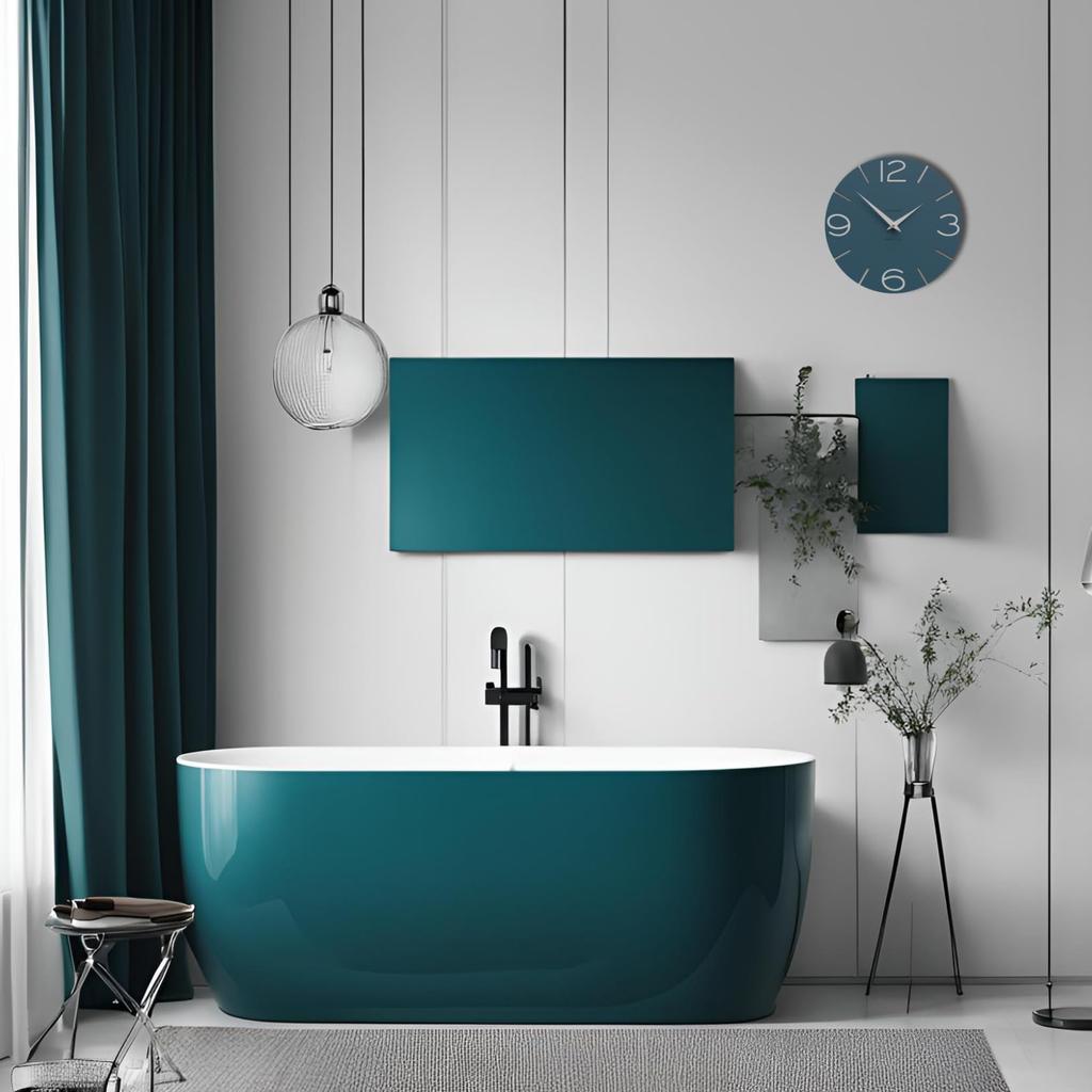 Настенные часы CalleaDesign SMILE цвета бирюзовый песок