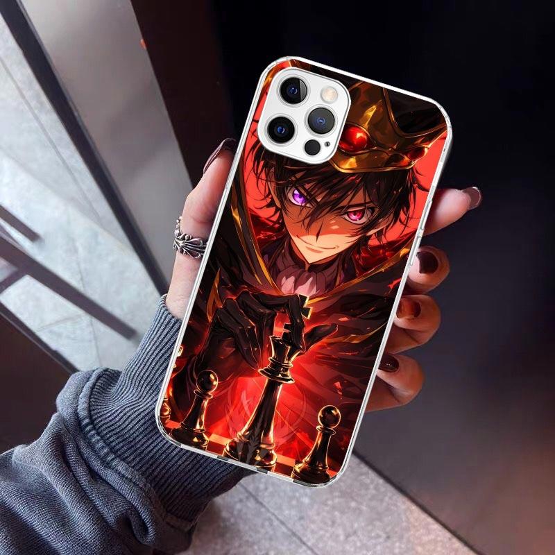 Чехол для телефона с аниме Code Geass Для iPhone 17 Air 11 13 Mini 14 15 Plus 16 12 Pro Max 16E SE 7 8 Узор Мягкая задняя крышка из ТПУ 17 Air
