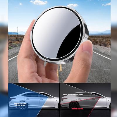 Автомобильные выпуклые зеркала Зеркало слепой зоны 360° Регулируемое Широкоугольное HD Присоска ABS+Стекло Универсальное Помощник заднего вида для парковки