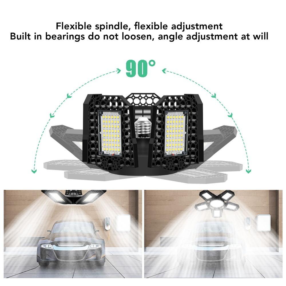 Adjustable Garage Ceiling Light 23.5W Panel Light Durable Screw In LED Bulb  Basement