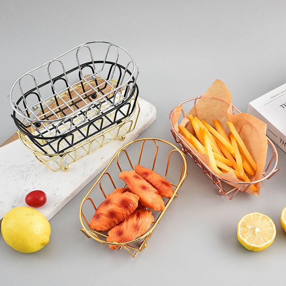 Mini French Fries Basket Carbon Steel Food Frying Basket  for Kitchen