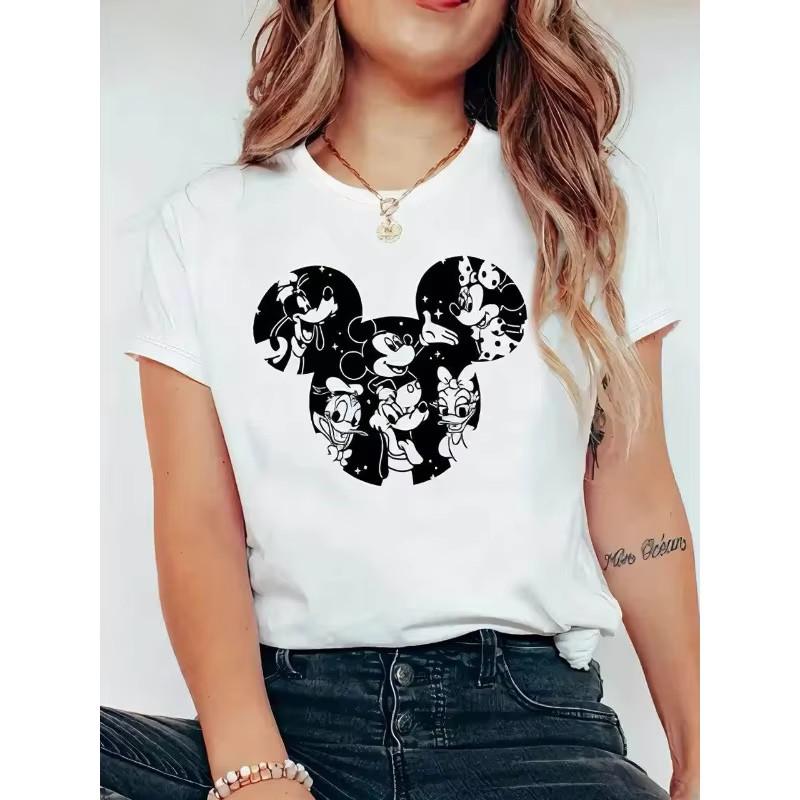 Disney Fun Cute Mickey Mouse Summer T-shirt Men Women Unisex 45