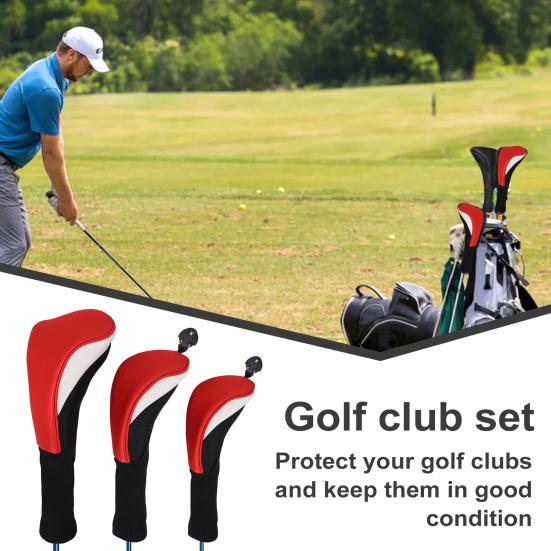 3 шт. Чехол для клюшки для гольфа, сетчатый чехол для клюшки для гольфа со сменными элементами