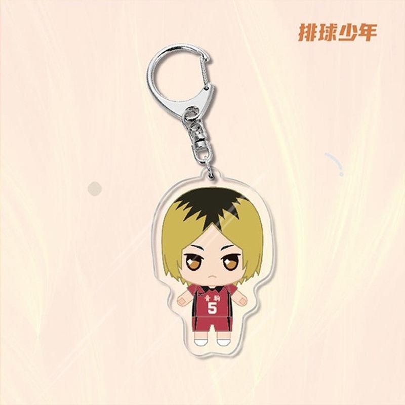 Anime Games Volleyball Boy Acrylic Keychain Metal Ring Car Bag Key Decoration Accessory Gift Anime Gifts Pendant