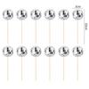 12/24Pcs 3cm Disco Ball Cupcake Picks Mirror Ball Cake Topper 70s Disco Party Decoration Wedding Birthday Cake Decor Supplies