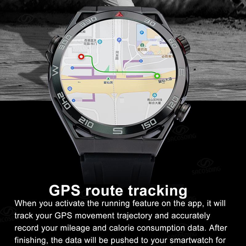 Бизнес Ultimate Smart Watch для мужчин Huawei Bluetooth Call Compass Nfc 100+ Sprots Smartwatch водонепроницаемые часы Ios