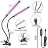 USB LED Grow Light Timed Full Spectre For Plants Tent Greenhouse Hydroponics Planting System 9 Dimmable Flower Clip Phyto Lamp