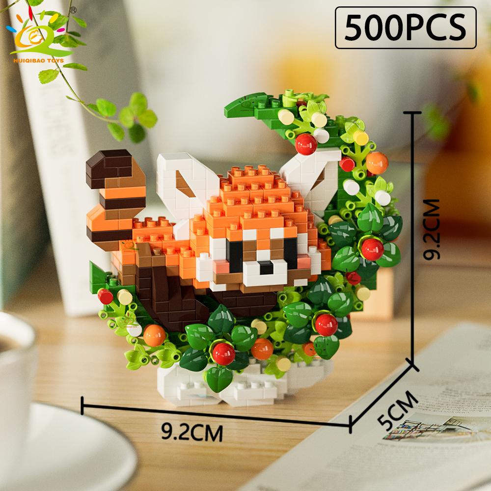 MOC Цветок Животное Микро Строительный Блок Мини 3D Алмазная Модель Кирпич DIY Строительная Игрушка для Детей Украшение Стола