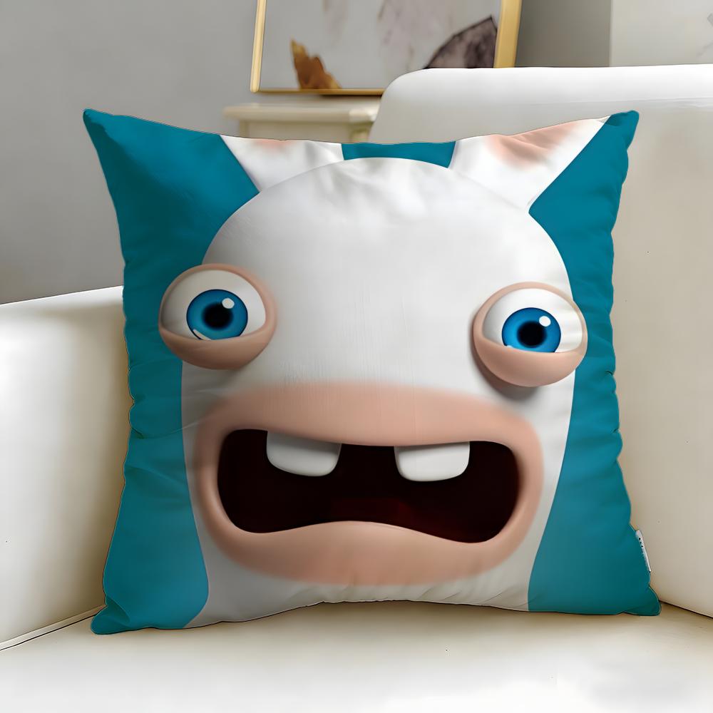 Популярная игра Rabbids Наволочка Мягкая и Легко стирающаяся – Универсальная для Дивана, Кровати, Путешествий и Офиса