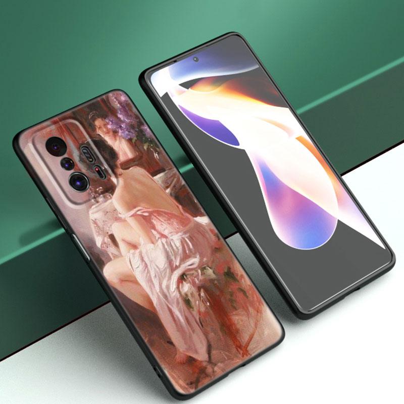 Чехол для телефона Michelangelo Adam Fresco Art для Xiaomi Mi A2 8 9 SE Note 10 10T 11 12 Lite 9T 11T 12S 12T Pro A3 6X 12X, черный чехол