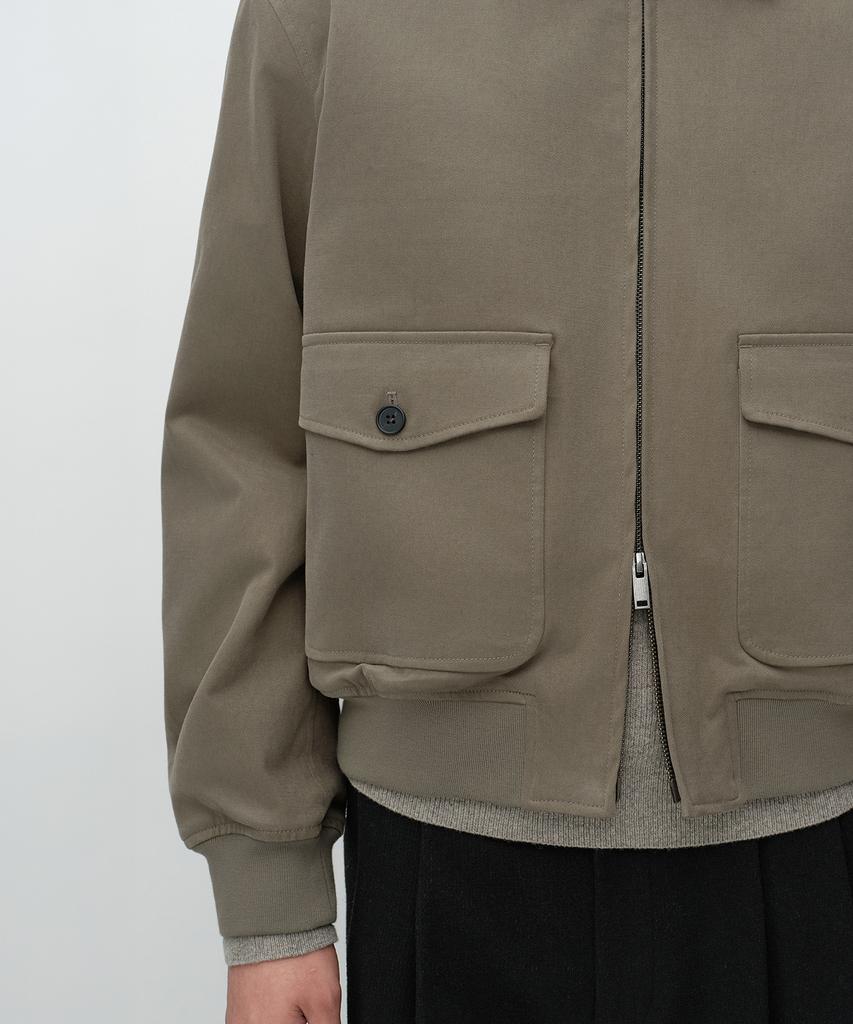 MUSINSA STANDARD [City Workers] Moleskine Aviator Jacket [Taupe]