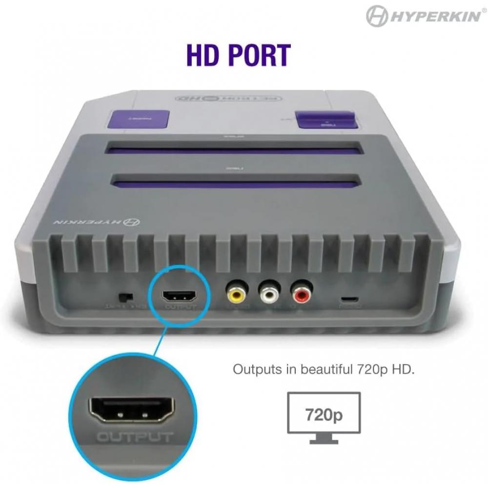Игровая консоль Hyperkin Retron 2 HD для NES, Super NES, Super Famicom, серая, Retron 2