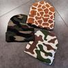 Knitted Beanie Hat Camo
