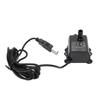 Small Submersible Water Pump 0?200cm Lift 0?250LPH IP68 Rating DC5V 2.4W USB Water Pump with LED