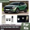 Накладка на педаль автомобиля для Kia Sportage NQ5 2022 2023 2024, аксессуары для подножки, тормоз, противоскользящая, без сверления, защита педалей для отдыха ноги