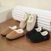 New Warm Velvet Thickened Versatile Cotton Shoes Non-slip Winter Bag and Thick-soled Cashmere Cotton Slippers