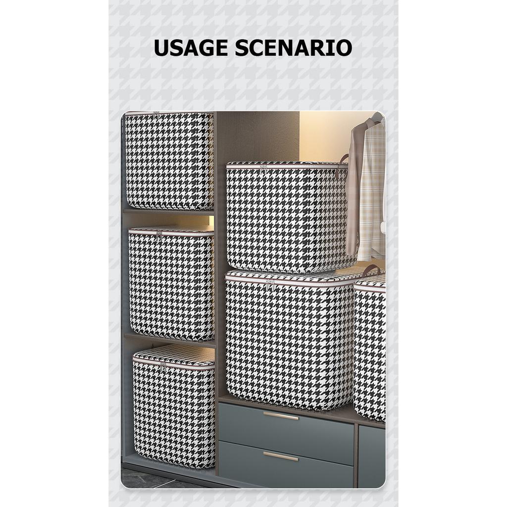 Нетканая сумка для хранения одеяла, бытовая сумка для одежды большой вместимости, упаковочная коробка для брюк, сумка для переезда одежды с одеялами