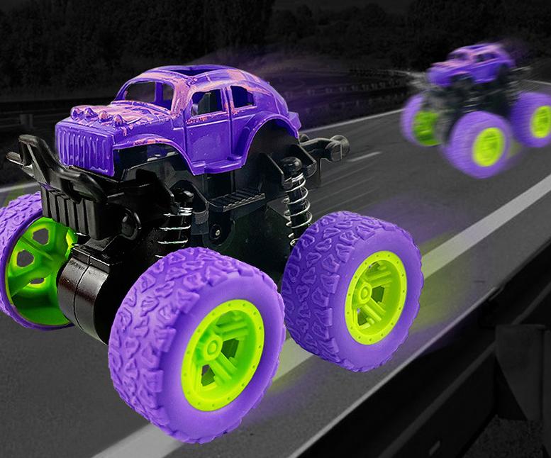 Children's Educational Toys Engineering Car Model Boy Inertial Four-wheel Drive Off-road Vehicle Car -8 Pieces