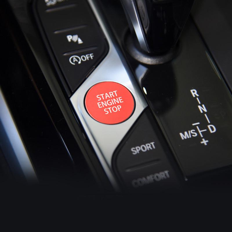 Electronic Handbrake Buttons Decals For BMW 3 Series G20 G28 - A Key Start Button Decoration Cover Trim Aluminum Alloy