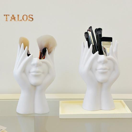 Ваза для цветов в форме лица, белая женская форма, центральный элемент обеденного стола, современный скандинавский стиль, декоративная художественная ваза для дома, гостиной, офиса, книжной полки, декор