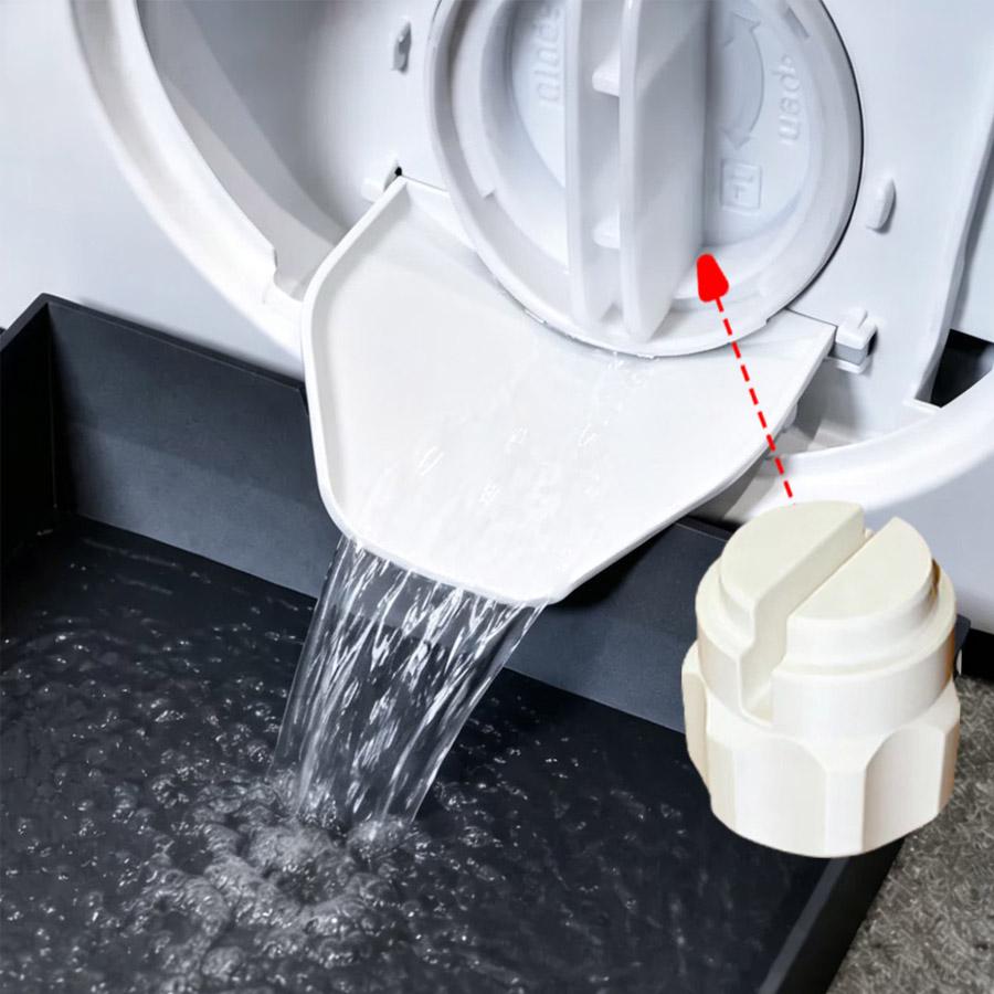 1/3 Pack, Heavy Duty Washing Machine Leak Drain Tray with Spare Funnel & Opener, Floor Water Protection Pan for Laundry Bathroom