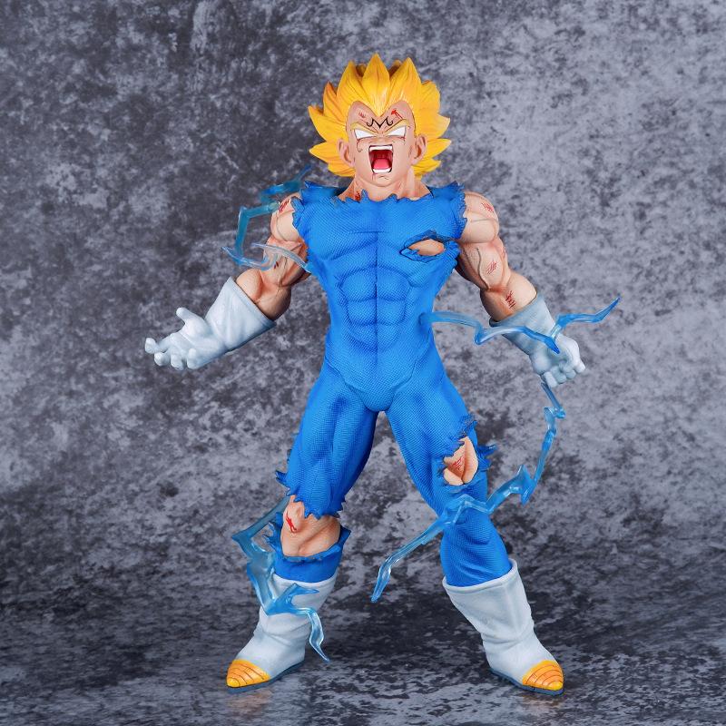 Аниме Dragon Ball Z GK Vegeta Фигурка Самоуничтожение Majin Vegeta Фигурка 27 СМ ПВХ Фигурки Коллекция Модель Игрушки Подарки