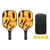1 Pair Pickle Ball Paddle Lightweight Fiberglass Pickle Ball Racket Set for Practices Exercises