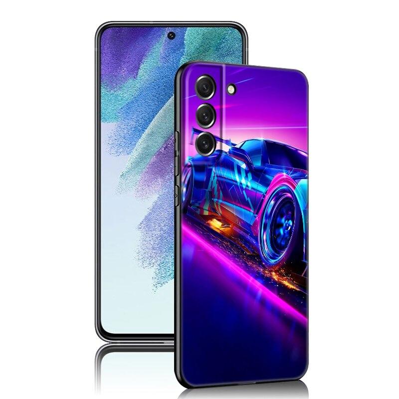 Чехол для телефона Спортивный автомобиль JDM Дрифт для Samsung Galaxy S20 S21 FE S22 Ultra S10 Lite S10E S9 S8 Plus S7 Edge Мягкий ТПУ Черная крышка