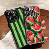 Арбуз Летний Фрукт Мягкий Чехол Для Телефона Для iPhone 15 16 17 Air 14 Pro Max 16E Plus 13 12 Mini Покрытие Защита от Падений Fundas