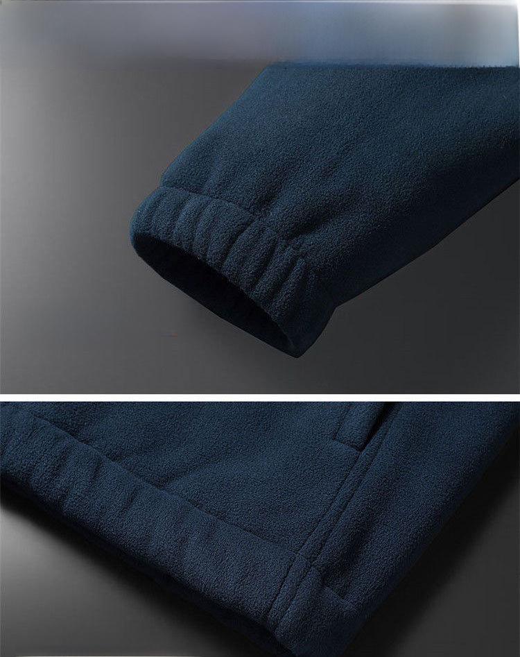 Men's Polar Fleece Jacket - Autumn & Winter Casual Plush Cardigan
