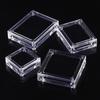 Acrylic Glass Top Gem Box Gemstone Diamond Display Stand Holder Storage Organizer Case