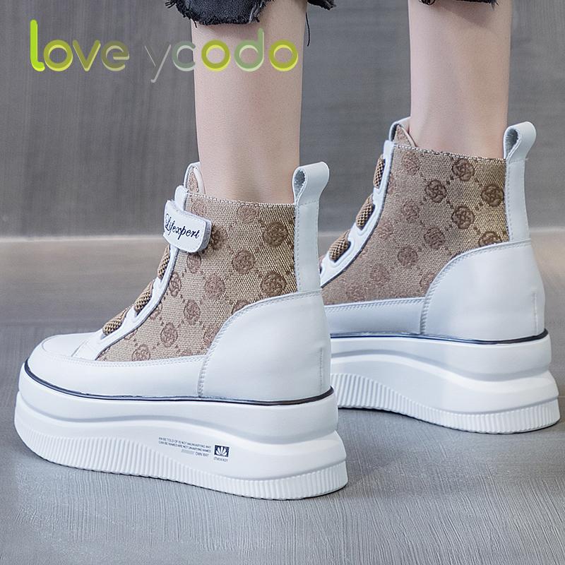 love ycodo Весенне-осенние модные повседневные ботильоны для женщин и девочек-студентов на толстой подошве