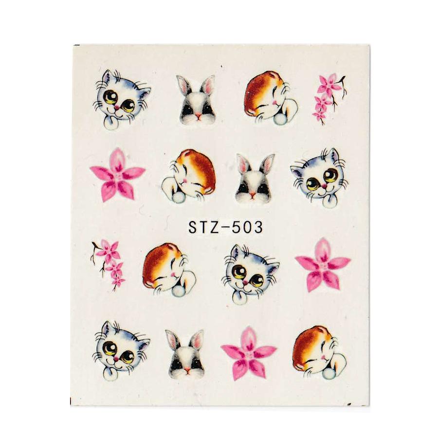 Переводные наклейки для ногтей Flower Butterfly Nail Art для украшения ногтей