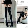 Sexy and Sexy Open Ultra-thin Stockings Pantyhose Over Knee Stockings Oil Lace Garter Socks Integrated Garter