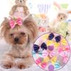Красочный уход за питомцем Красивые аксессуары для собак Ручной работы Головной убор Бант Заколки для волос питомца Заколка