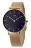 DANIEL WELLINGTON Классические Pettit Pettit Melrose 32 мм DW00100161 Золотые Женские Часы Черные/Розовые [Товар]