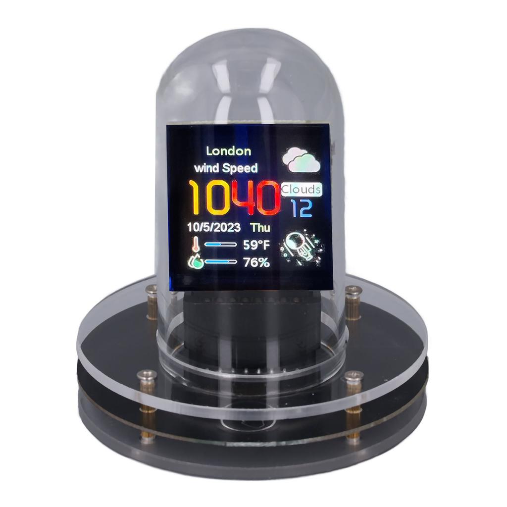 Часы на газоразрядных индикаторах WiFi RGB IPS ЖК-экран Погодный дисплей 12 24-часовые часы с электронными лампами