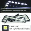 Car Auto 2x Daytime Running Light 8LED DRL Fog Driving Daylight White Head Lamp