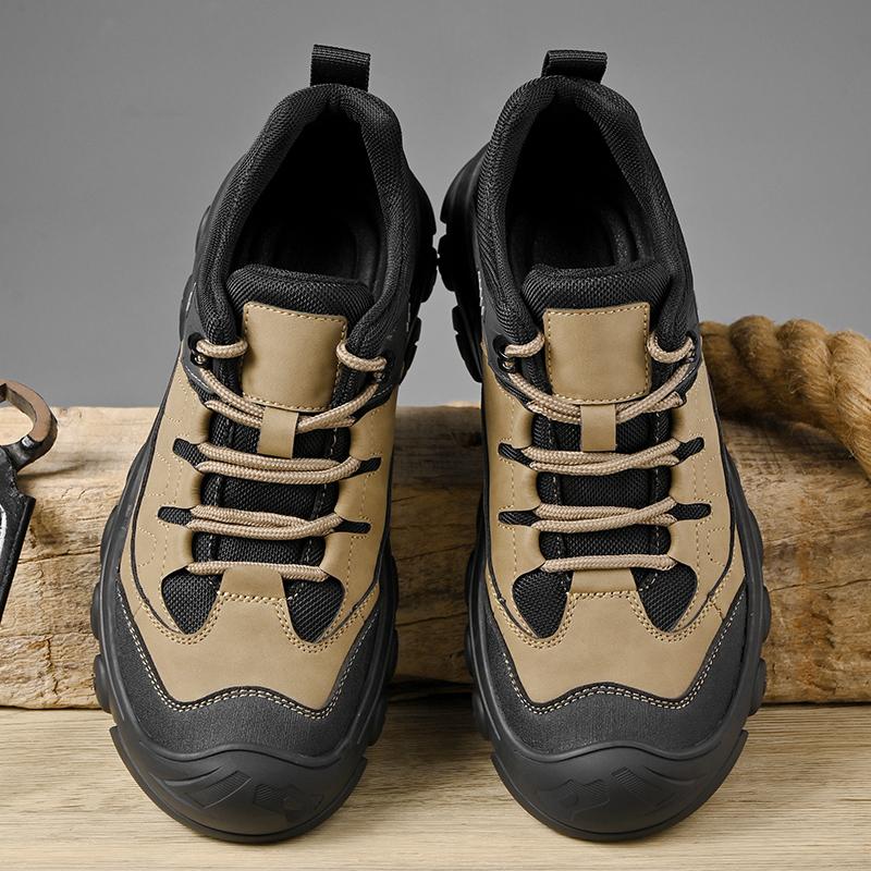 Men's Genuine Leather Hiking Boots Outdoor Casual Shoes