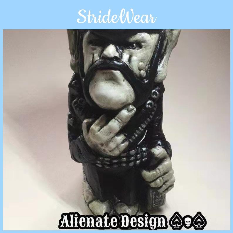 Поза среднего пальца Ковбой Музыкант Смола Мастерство Садовое украшение Для подарка на вечеринку и домашней экспозиции