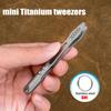 Small Tweezers, Titanium Alloy Material, Practical and Durable Non Slip, Small Item Classification, Box Can Be Opened At the End