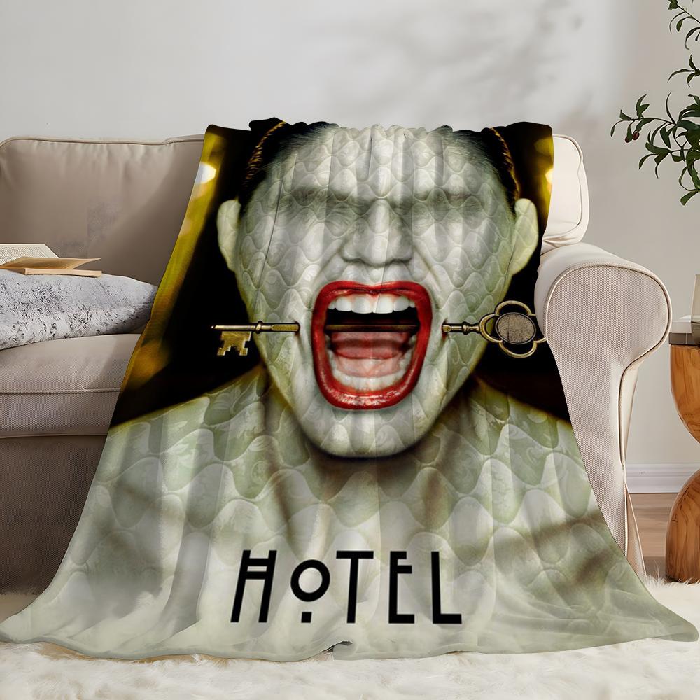 ТВ Фланелевое покрывало American Horror Story: Мягкий, безопасный для детей, теплый, антистатический, для всех сезонов, моющийся, диван, кровать, дом