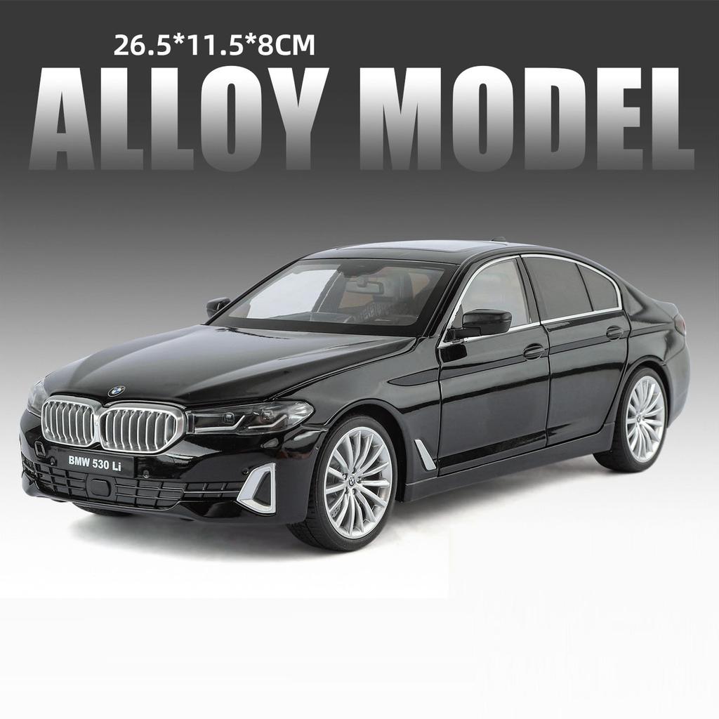 Large 1:18 530Li XDrive 500K Sports Car Model Toy Alloy Diecast Doors Opened Shock Absorption Vehicles Home Decoration Ornaments