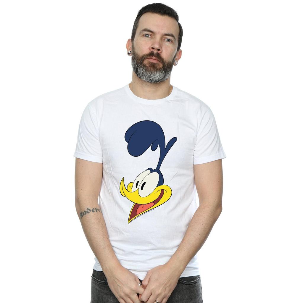 Looney Tunes Mens Road Runner Face T-Shirt