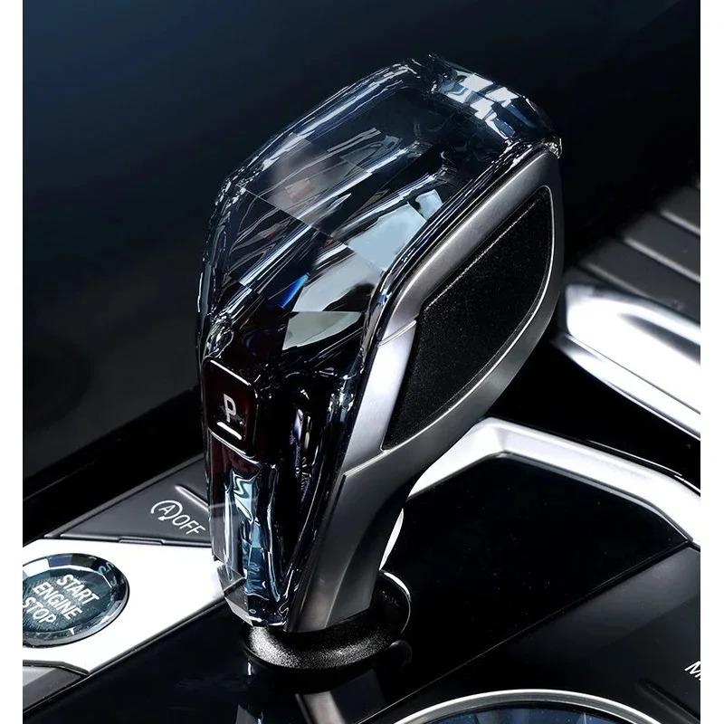 Кристальная ручка рычага переключения передач из 4 частей для BMW 3 5 серии X3 X5 X6 F44 G20 G05 G06 G08 G30 6GT Автоматическая кристальная ручка переключения передач