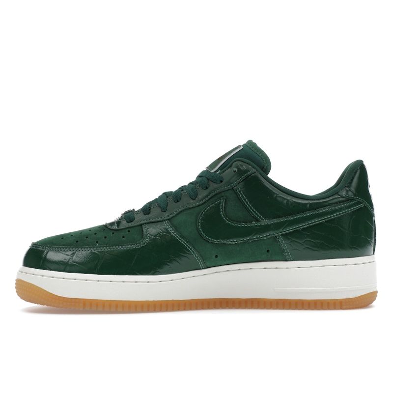 Nike Air Force 1 07 LX Gorge Green Croc Женские кроссовки Sail DZ2708-300