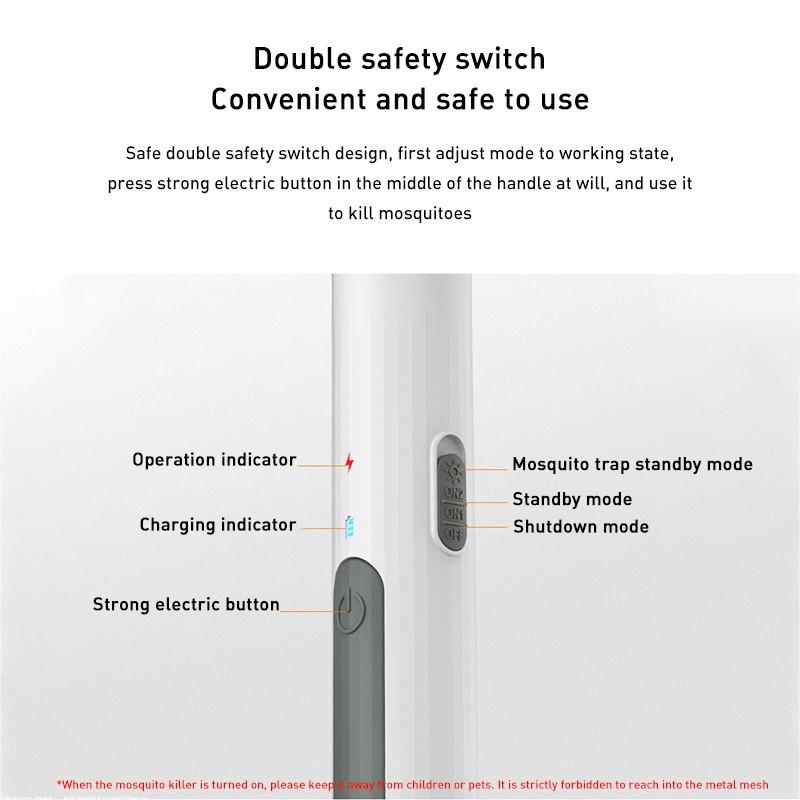 Электрический убийца комаров, перезаряжаемый через USB, интеллектуальный мухобойка, ловушка для комаров 2 в 1, летняя мухобойка, ловушка для мух, убийца насекомых, борьба с вредителями